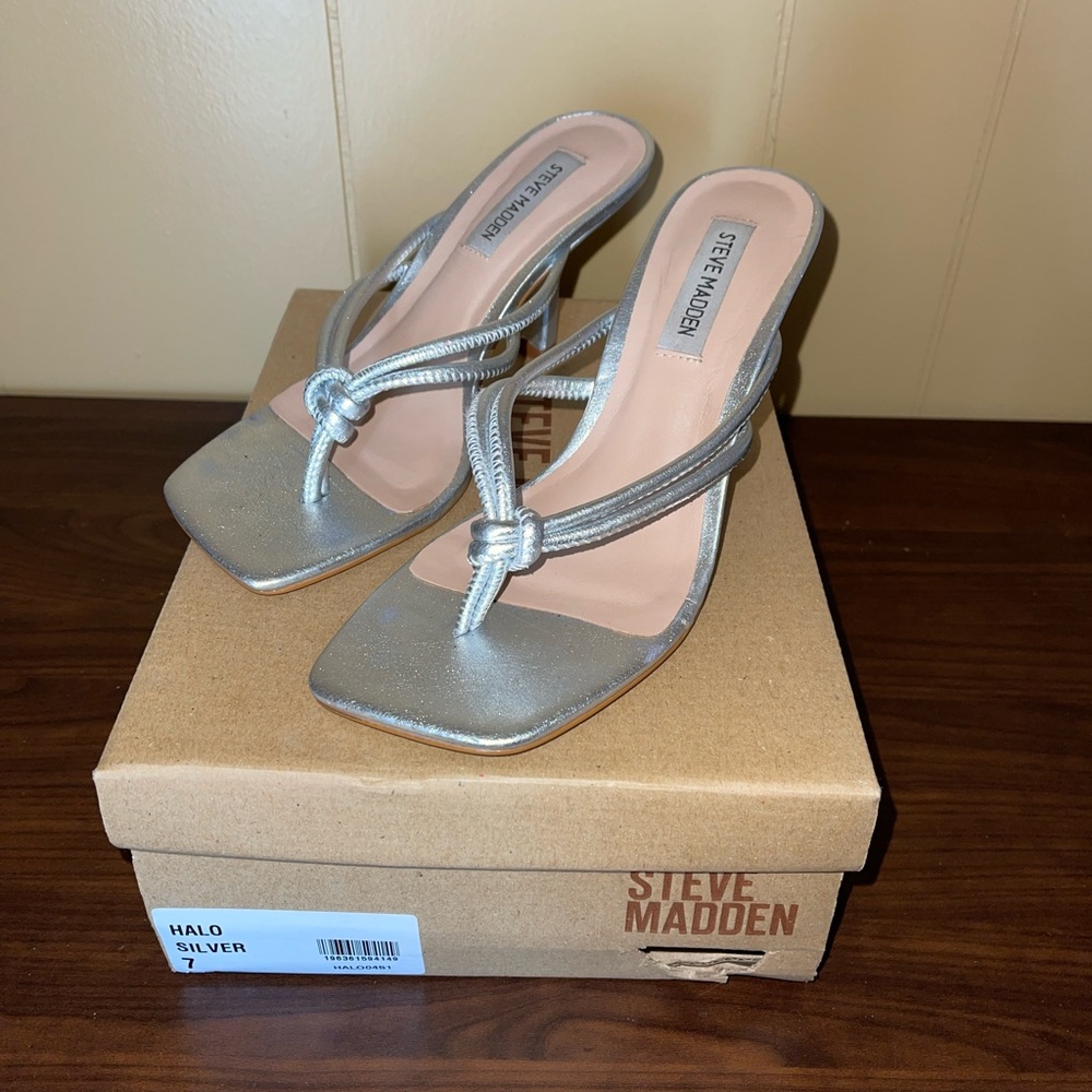 Steve Madden Halo Silver Heels